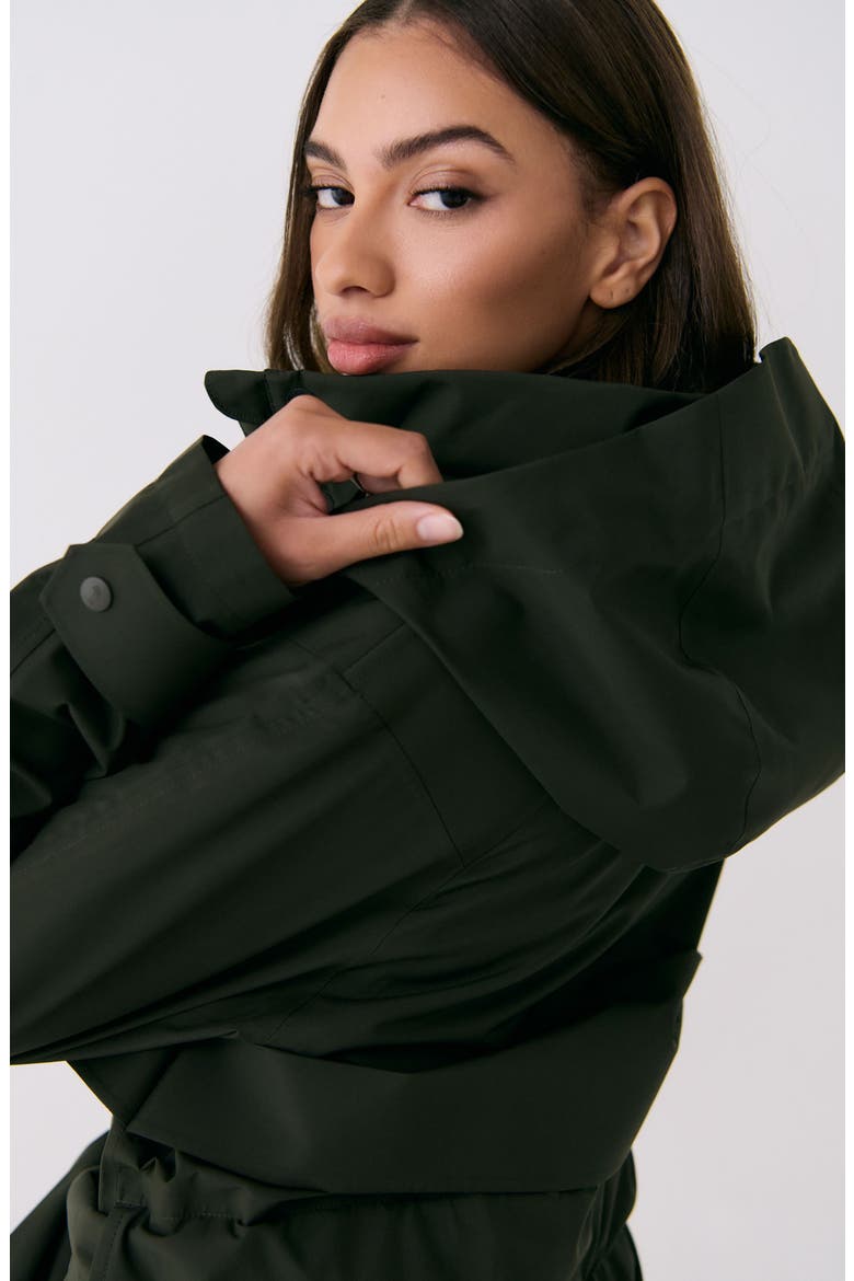 Aliz Trench Coat, Alternate, color, OLIVE