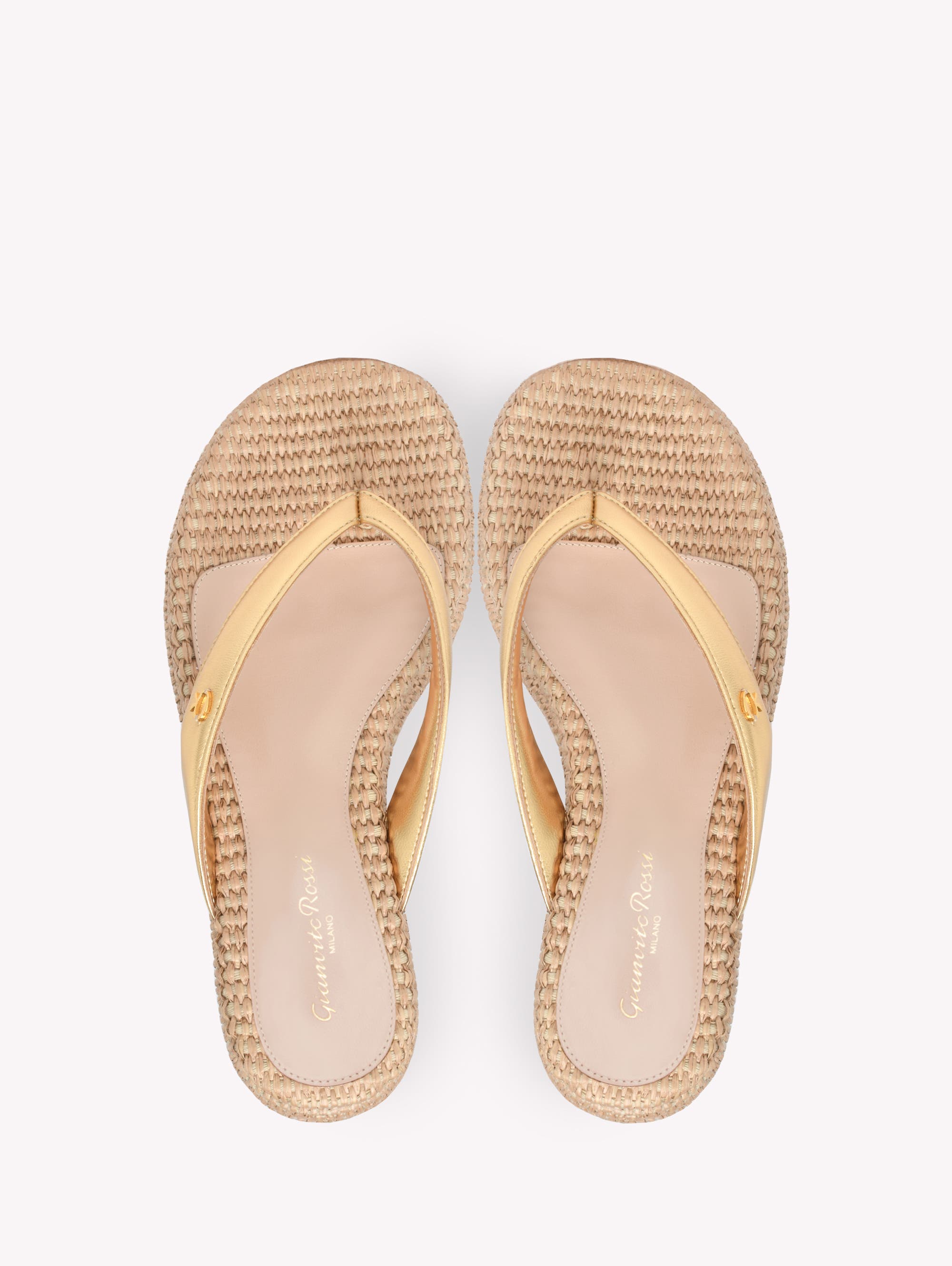 Gianvito Rossi Thaiti Thong  Sandals, Alternate, color, Metallic Gold