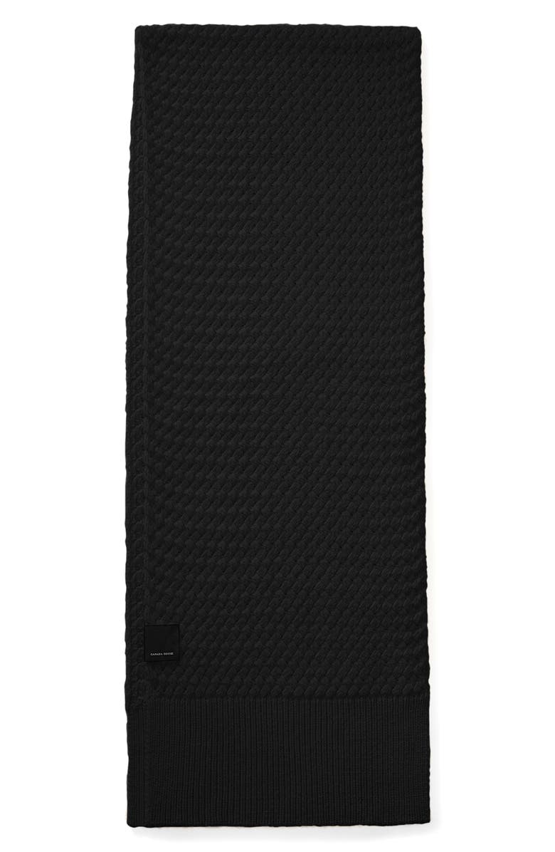 Canada Goose Basket Weave Merino Wool Scarf, Main, color, 