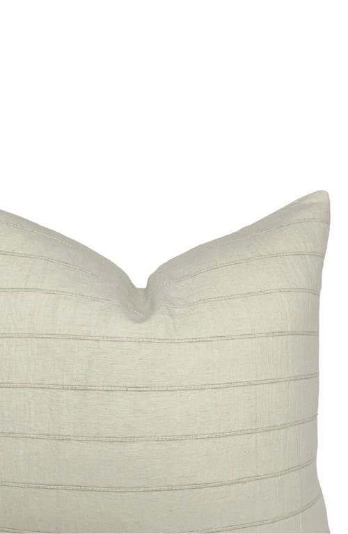 Linen & James Sophia Cream Stripe Pillow Cover In Cream