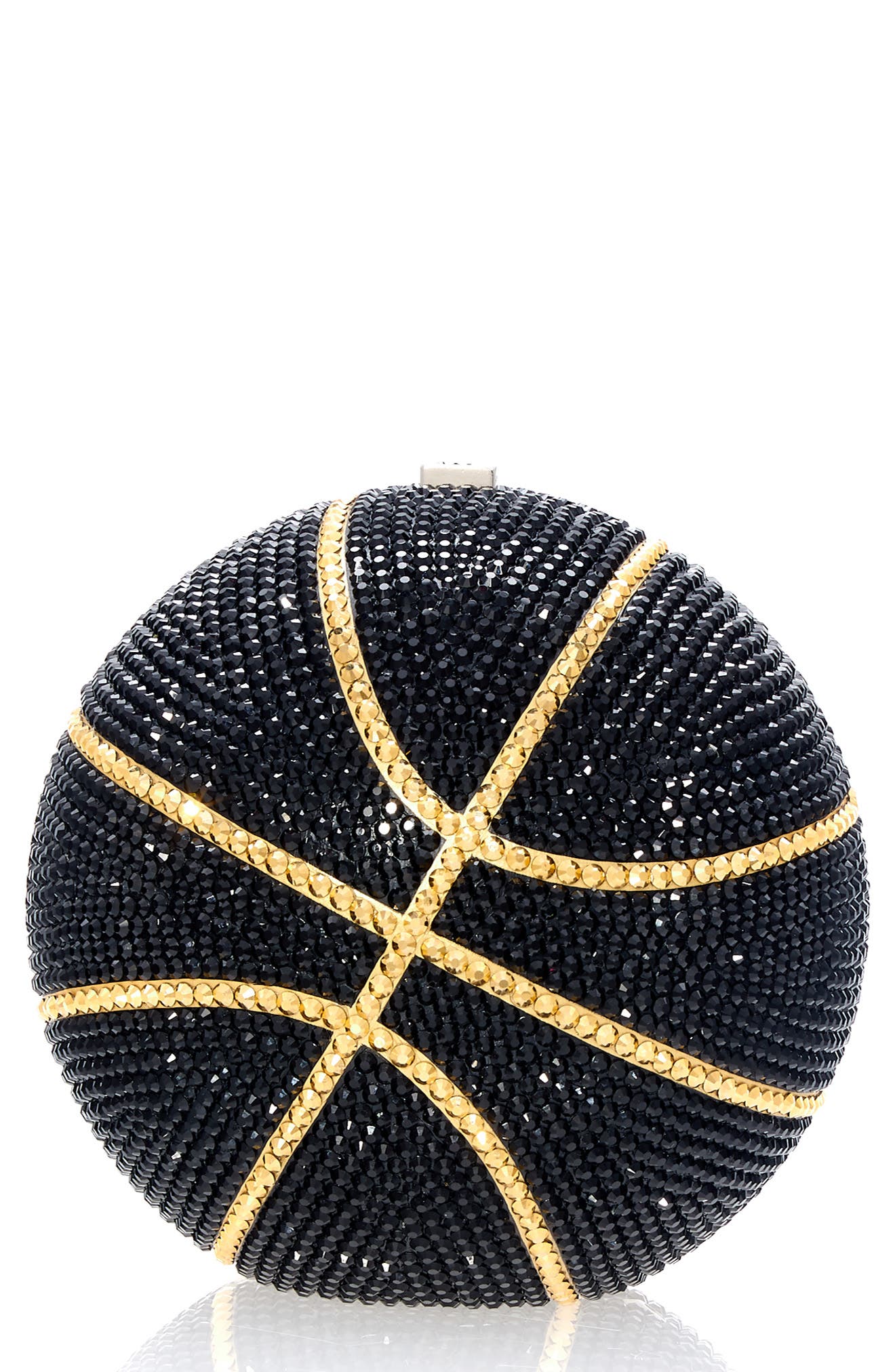 JUDITH LEIBER COUTURE Basketball Clutch, Main, color, 