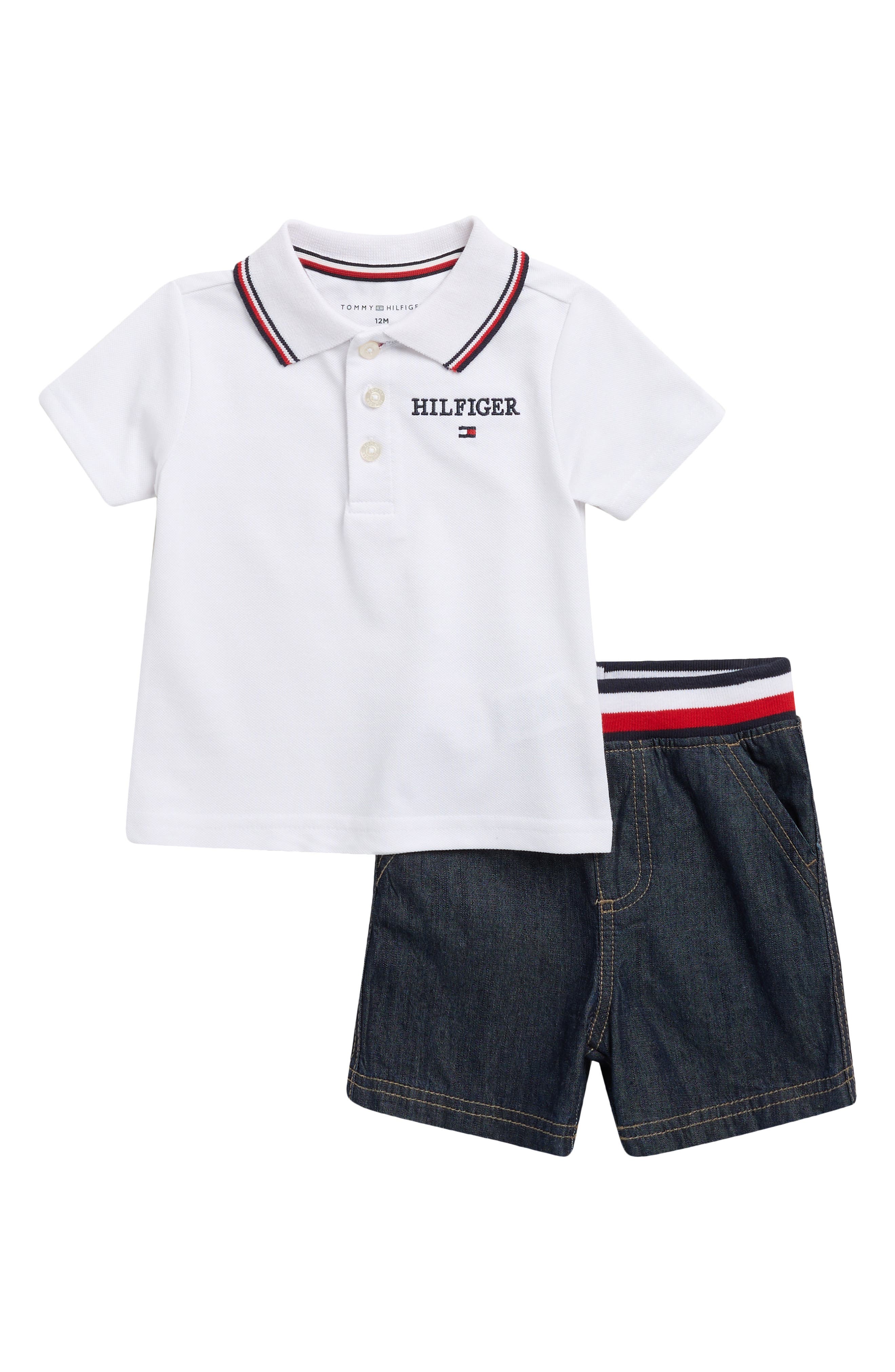 Tommy Hilfiger Logo Polo & Shorts Set