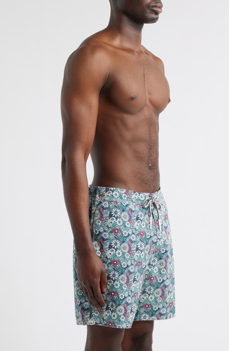 johnnie-O Ponderosa Swim Trunks, Alternate, color, Black