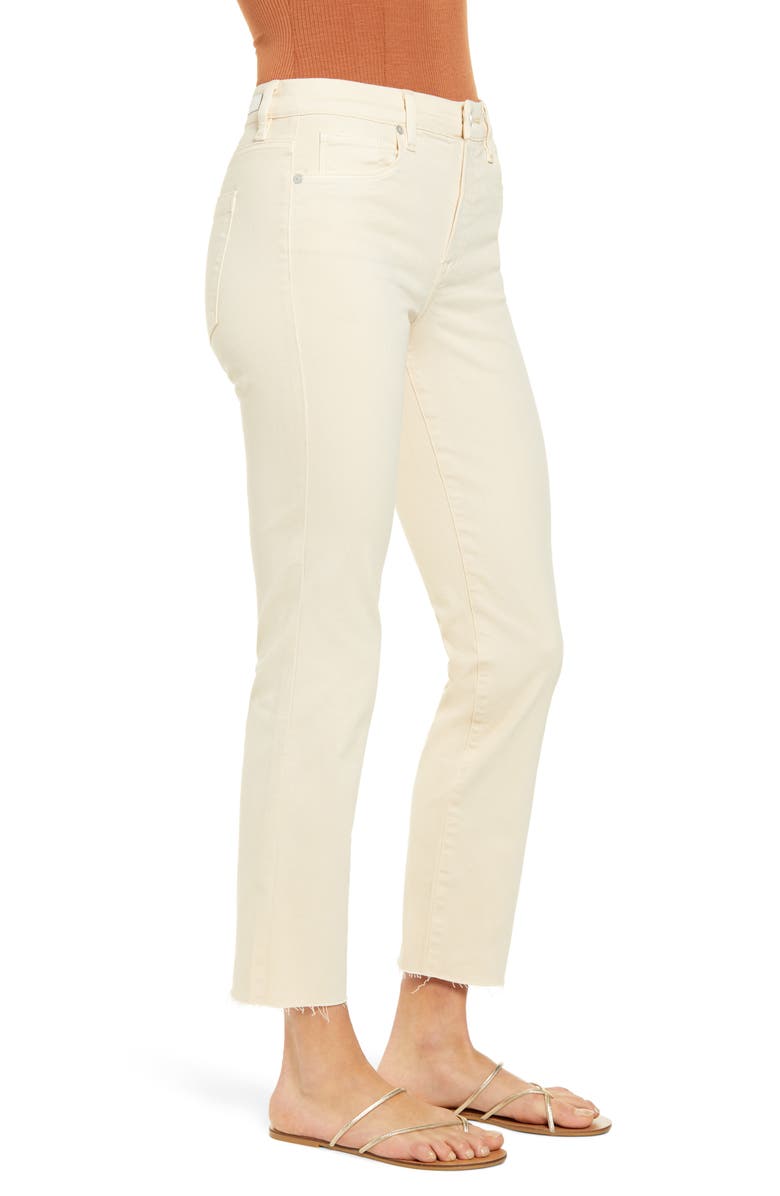 BLANKNYC Madison High Waist Raw Hem Crop Straight Leg Jeans, Alternate, color, 