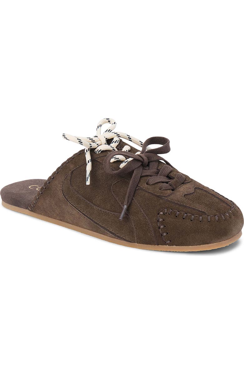 Coconuts by Matisse Devyl Lace-Up Mule, Main, color, Choco