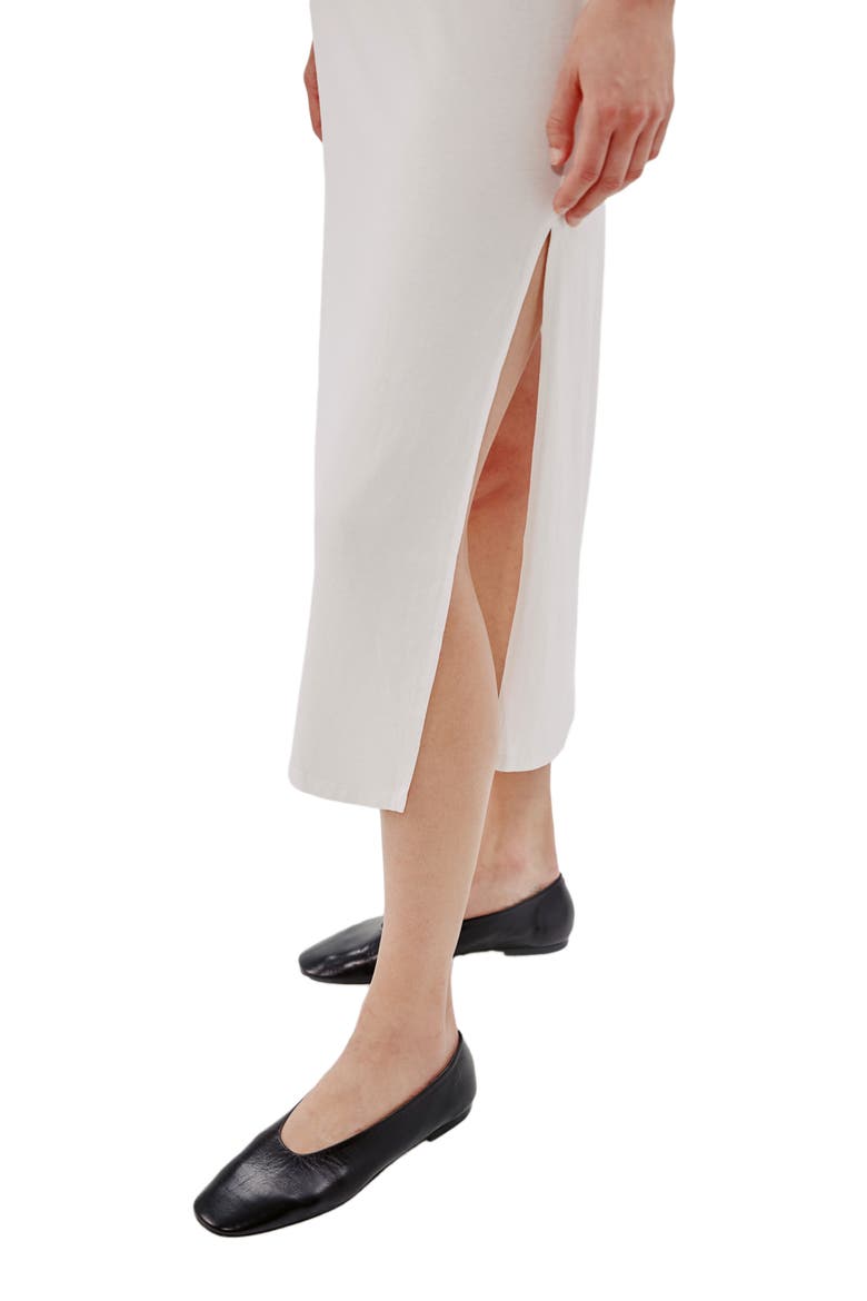 SLEEVELESS TEE DRESS, Alternate, color, WHITE