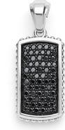 LAGOS Men's Anthem Black Diamond ID Tag