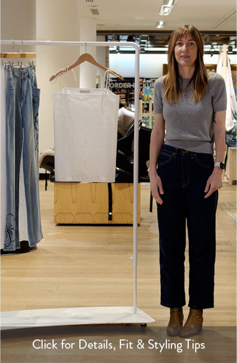 Mora Broderie Anglaise Tie Shoulder Top, sales video thumbnail