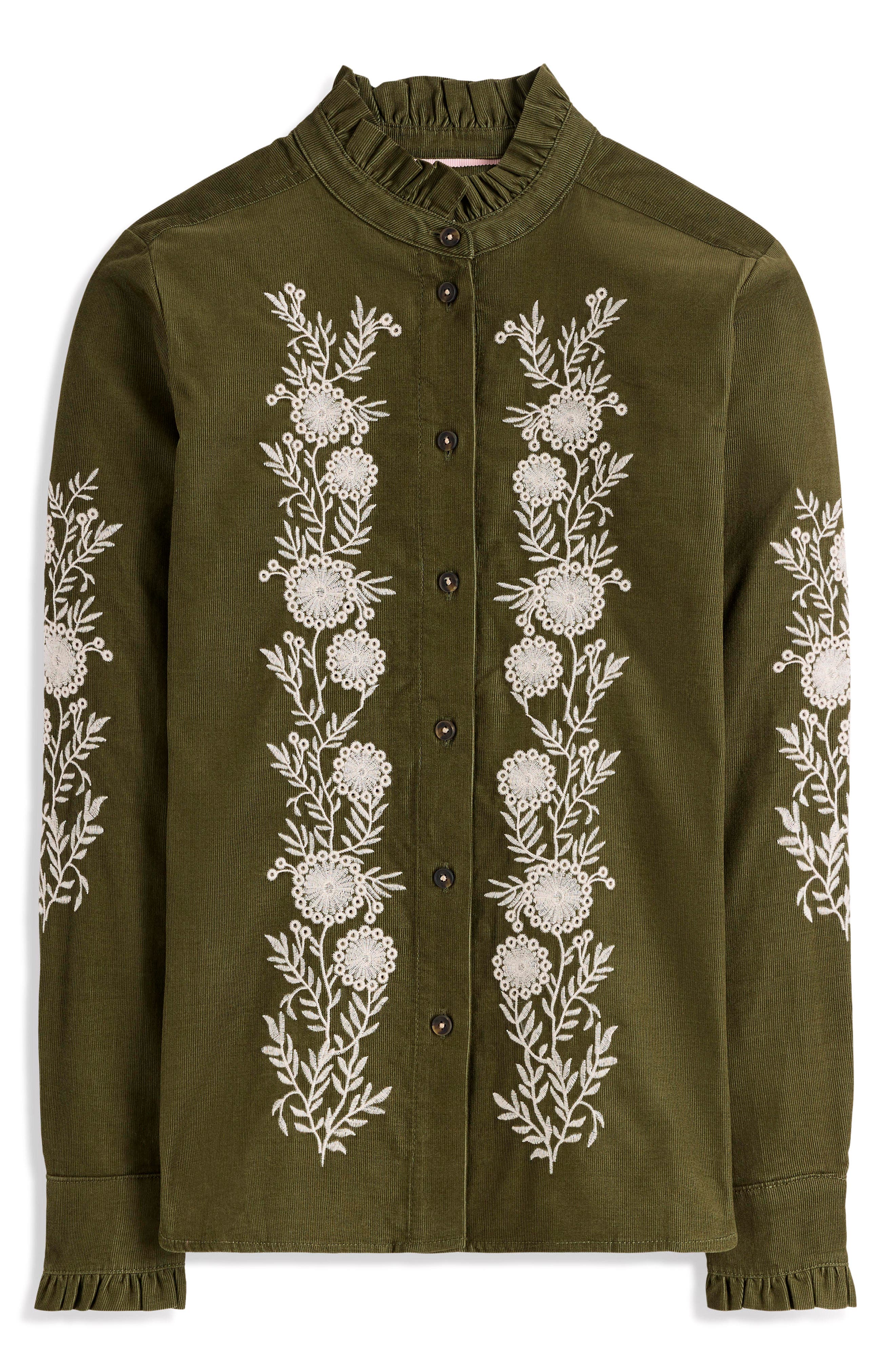 selected WINTER MOSS, EMBROIDERED VINE