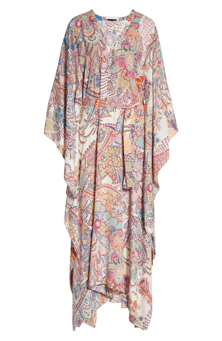 Etro Paisley Cover-Up Caftan, Alternate, color,
