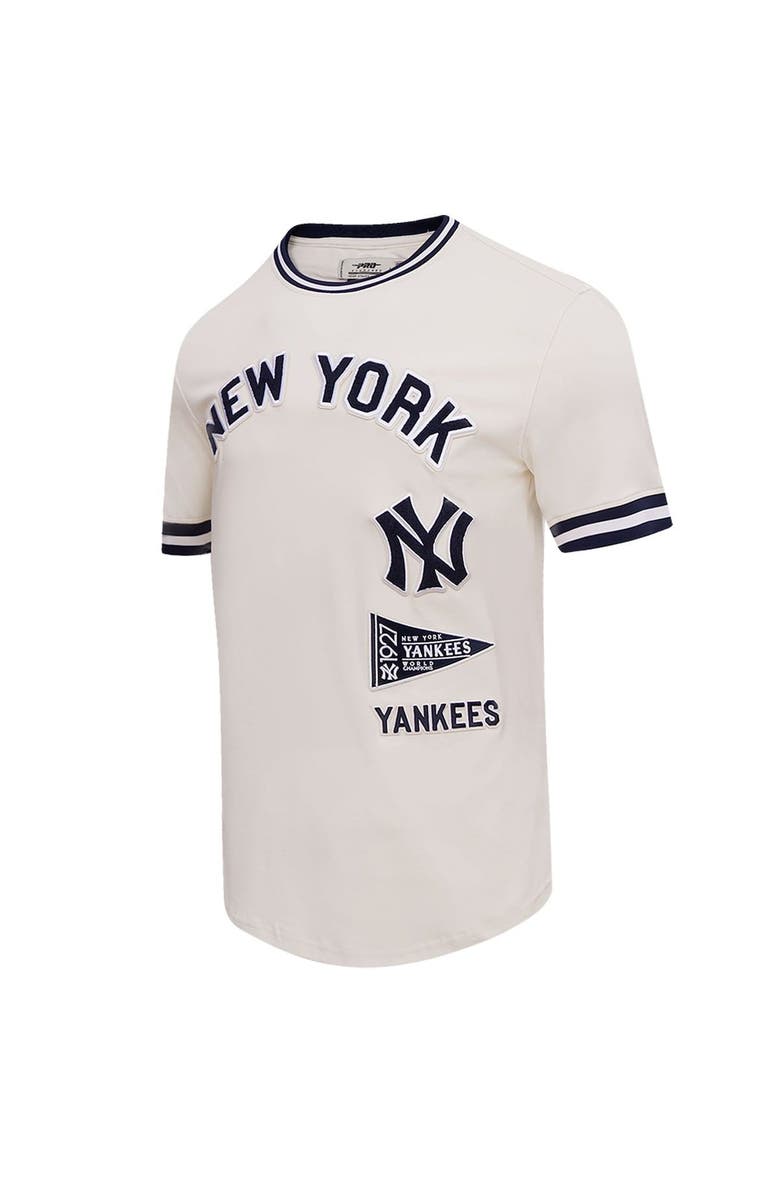 PRO STANDARD Men's Pro Standard Cream New York Yankees Cooperstown Collection Retro Classic T-Shirt, Alternate, color, 