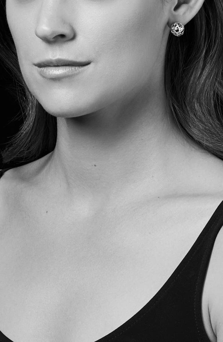 LAGOS Signature Gifts Sterling Silver Woven Knot Stud Earrings, Alternate, color,