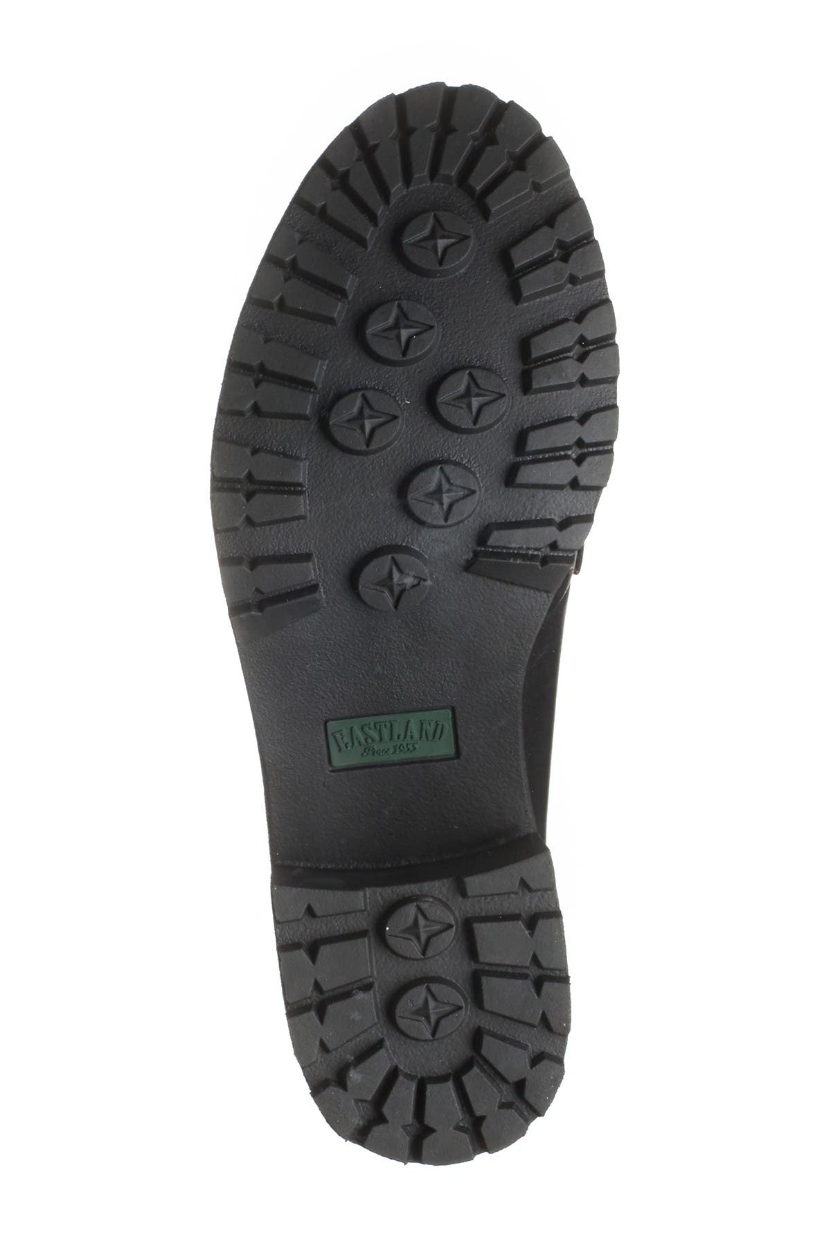 Eastland Newbury Leather Block Heel Loafer, Alternate, color, Black