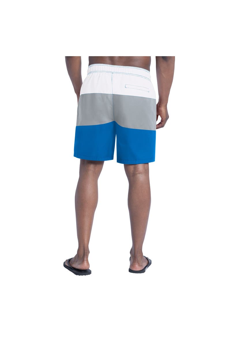 Men's G-III Sports by Carl Banks  Blue/Silver Detroit Lions Sunrise Volley Swim Shorts, Alternate, color, Blue