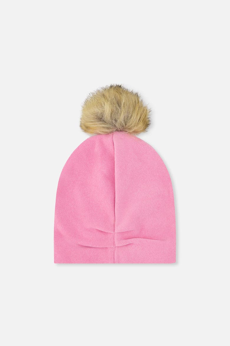 Jersey Pompom Logo Patch Hat, Alternate, color, Pink