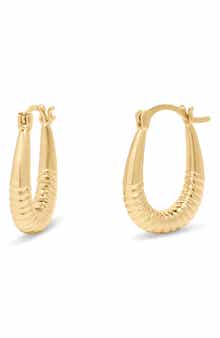 Brook and York Rory Textured Hoop Earrings