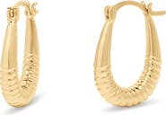 Brook and York Rory Textured Hoop Earrings