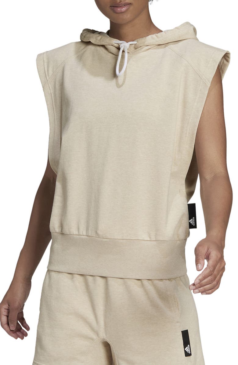 adidas Sleeveless Hoodie, Main, color, 