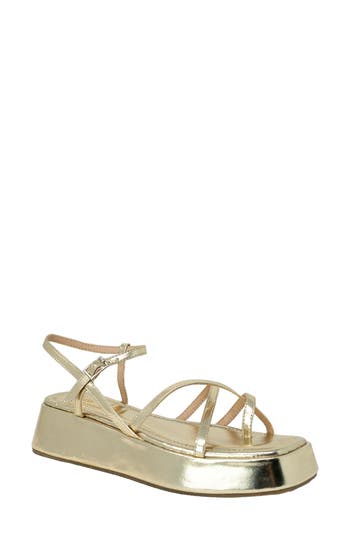 Chase & Chloe Chase And Chloe Olsen Strappy Flatform Sandal