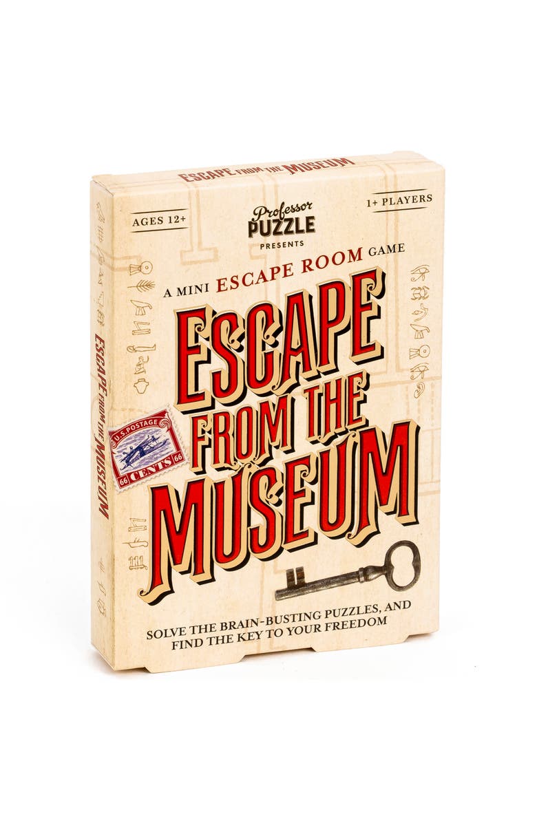 Professor Puzzle Escape From The Museum Mini Escape Room, 12 Puzzles, 12+, Main, color, Multicolored