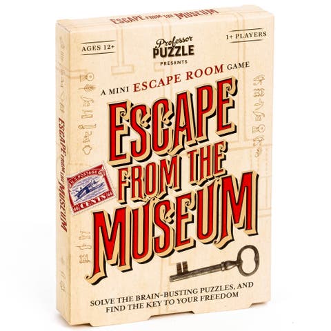 Escape From The Museum Mini Escape Room, 12 Puzzles, 12+