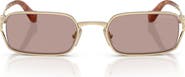 Miu Miu 52mm Rectangular Sunglasses