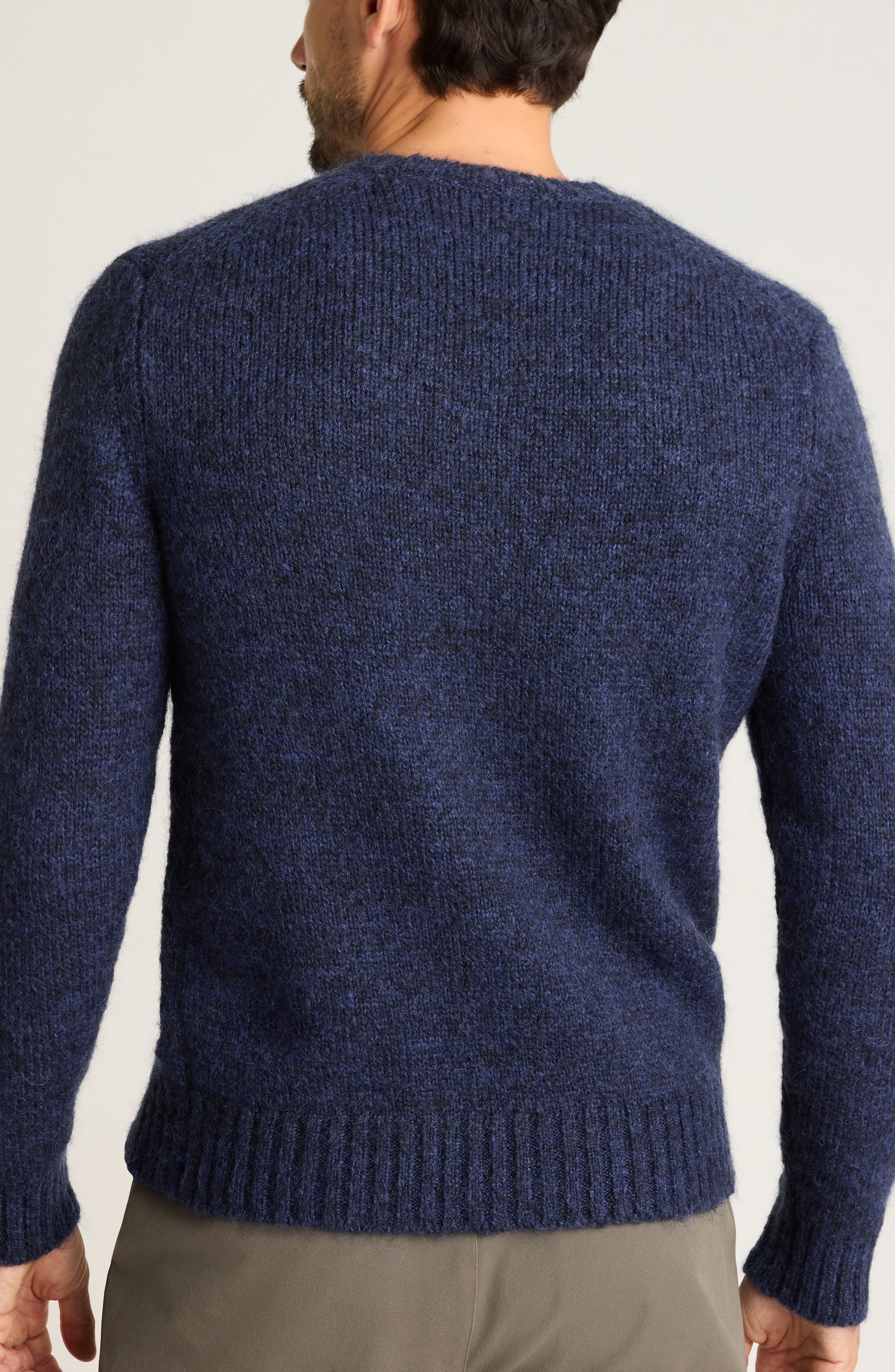 Luxe Mohair & Wool Blend Crewneck Sweater - image 2