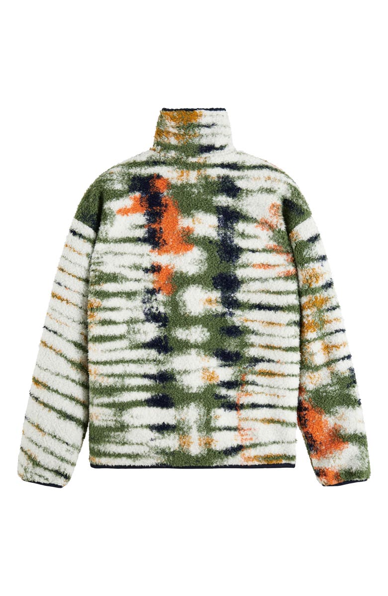 Scotch & Soda Jacquard Tie Dye Fleece Jacket, Alternate, color, 