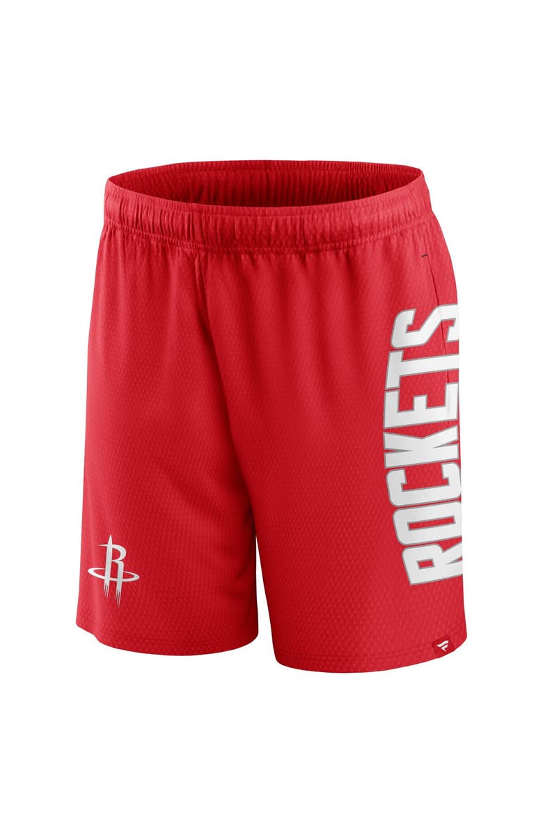 FANATICS Men's Fanatics Branded Red Houston Rockets Post Up Mesh Shorts, Alternate, color, Red