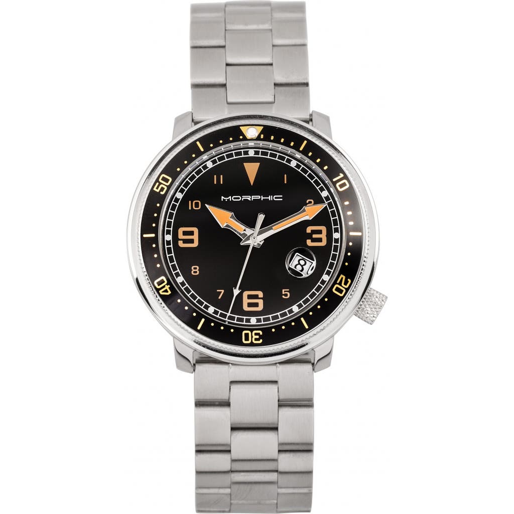 Morphic M74 Series Bracelet Watch w/Magnified Date Display in Gunmetal/black & Gold/black  product