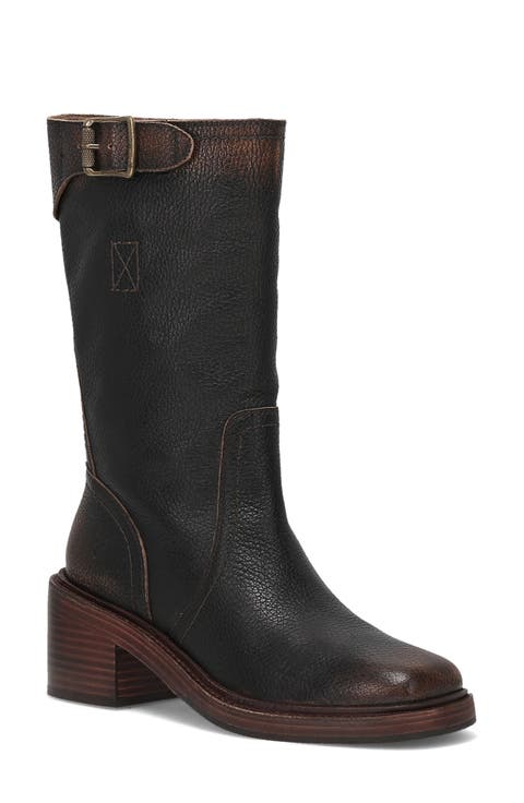 Kate Moto Mid Leather Boot