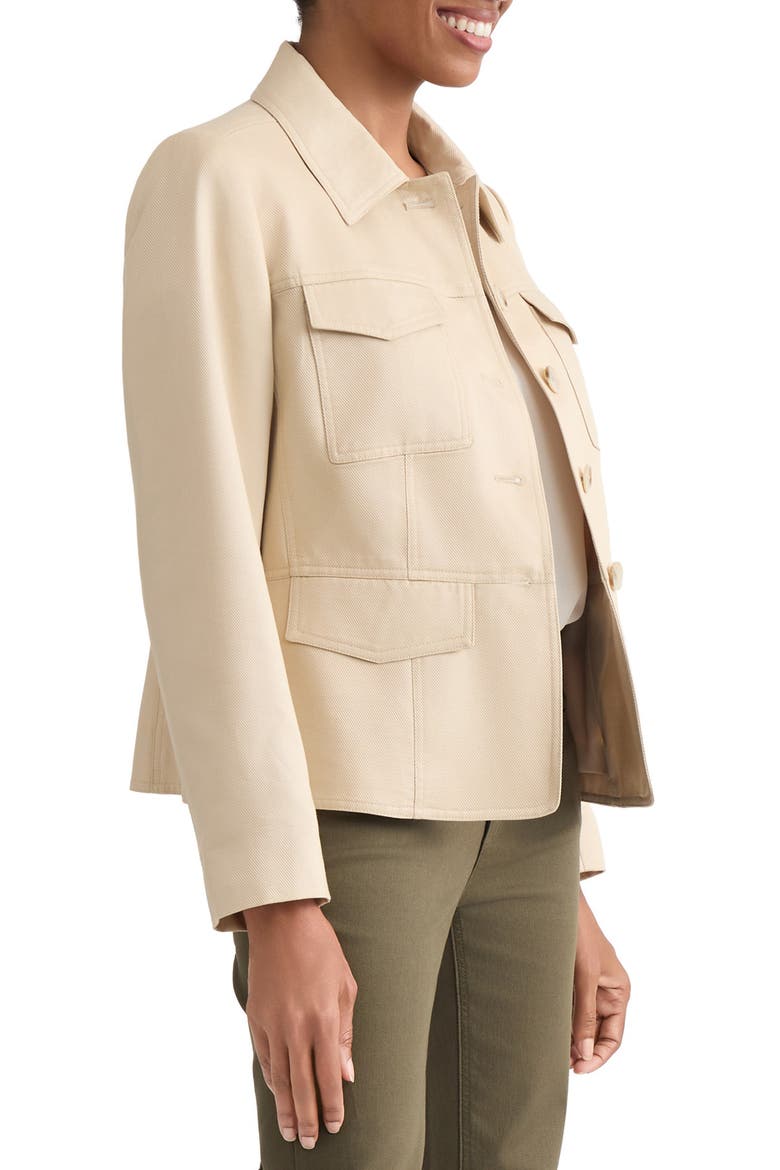 Cavalry Twill Safari Jacket, Alternate, color, LIGHT JONES KHAKI