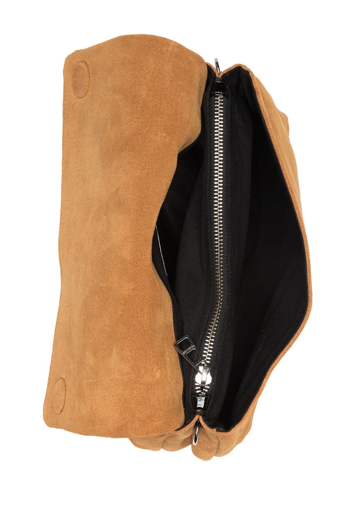 Zadig & Voltaire Rocky Suede Shoulder Bag, Alternate, color, 