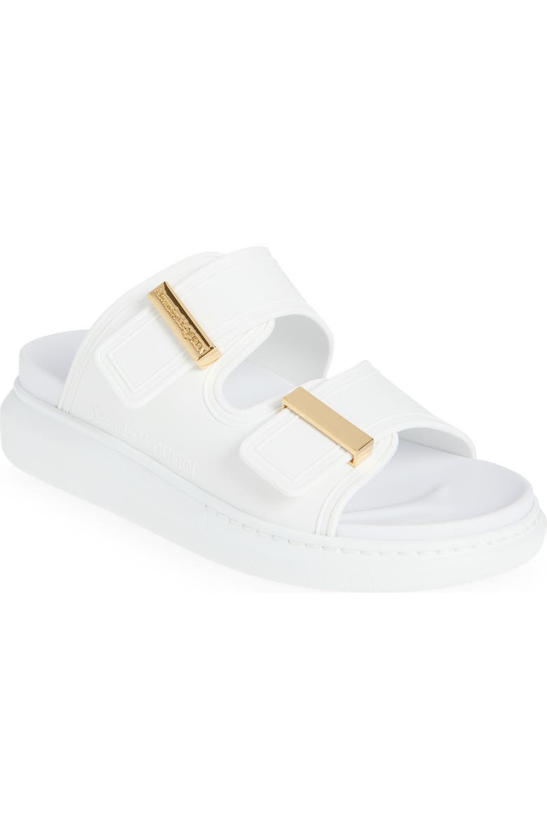 McQueen Hybrid Slide Sandal, Main, color, New Ivory/ Gold