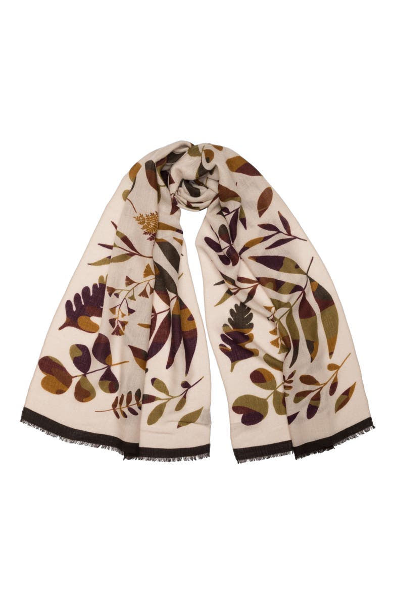 Elizabetta Georgia - Wool Scarf, Main, color, Beige