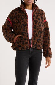 Thread & Supply Printed Faux Shearling Jacket