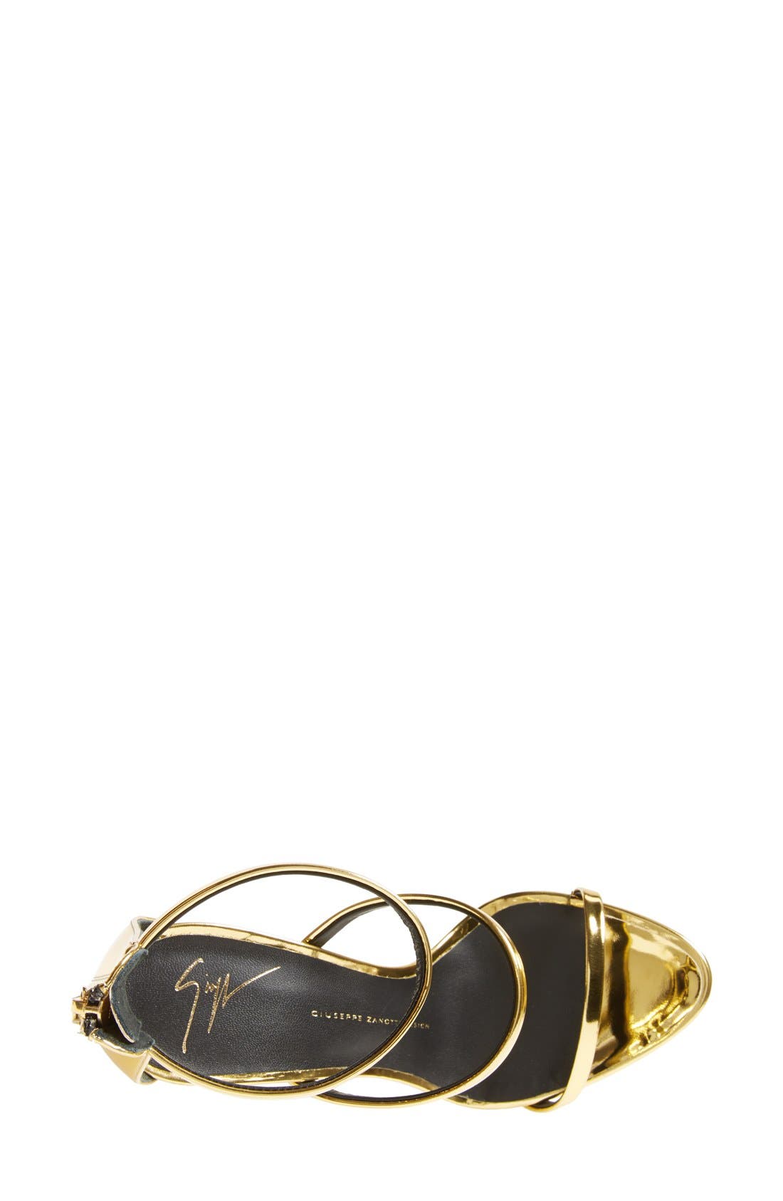 'Coline' Pointy Toe Sandal, Alternate, color, GOLD