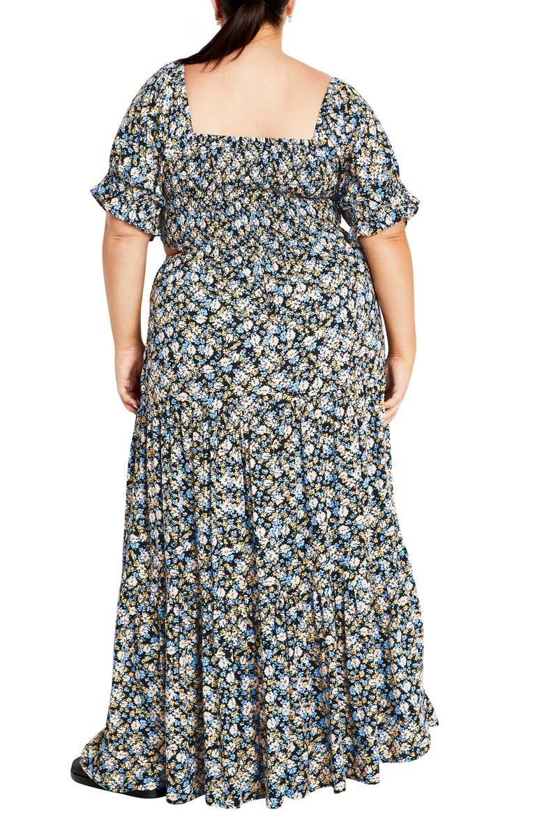 Alexa Floral Print Maxi Dress, Alternate, color, POWDER PETAL