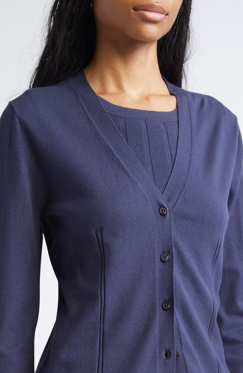 MM by Max Mara Aerosi Cardigan, Alternate, color, Ultramarine