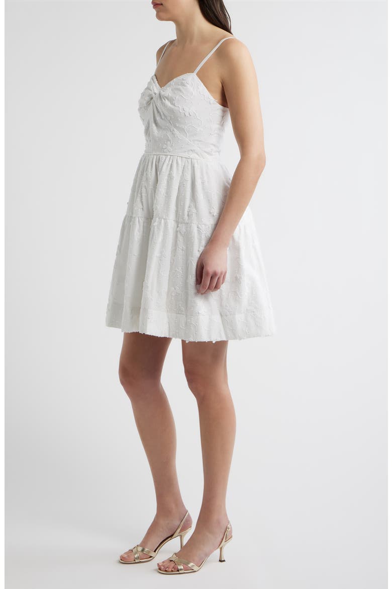 Bennet Butterfly Appliqué Minidress, Alternate, color, RESORT WHITE MONARCH