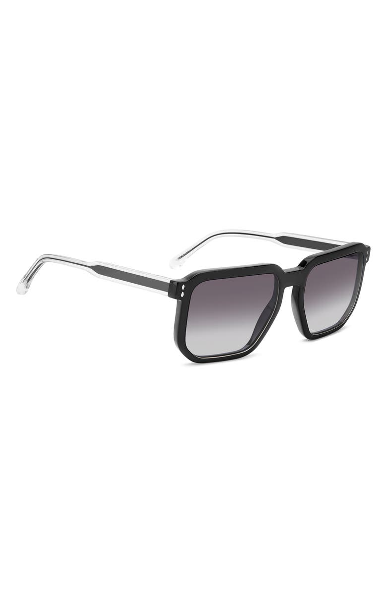 Isabel Marant 55mm Square Sunglasses, Alternate, color, Black
