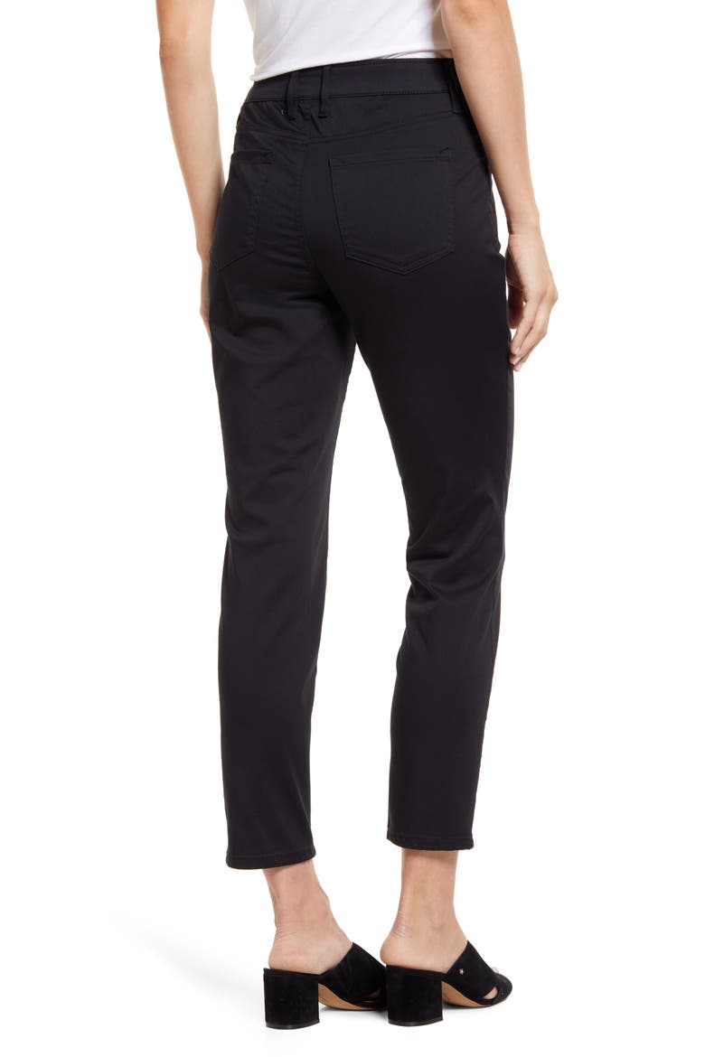 Boracay Beach High Waist Ankle Jeans, Alternate, color, BLACK