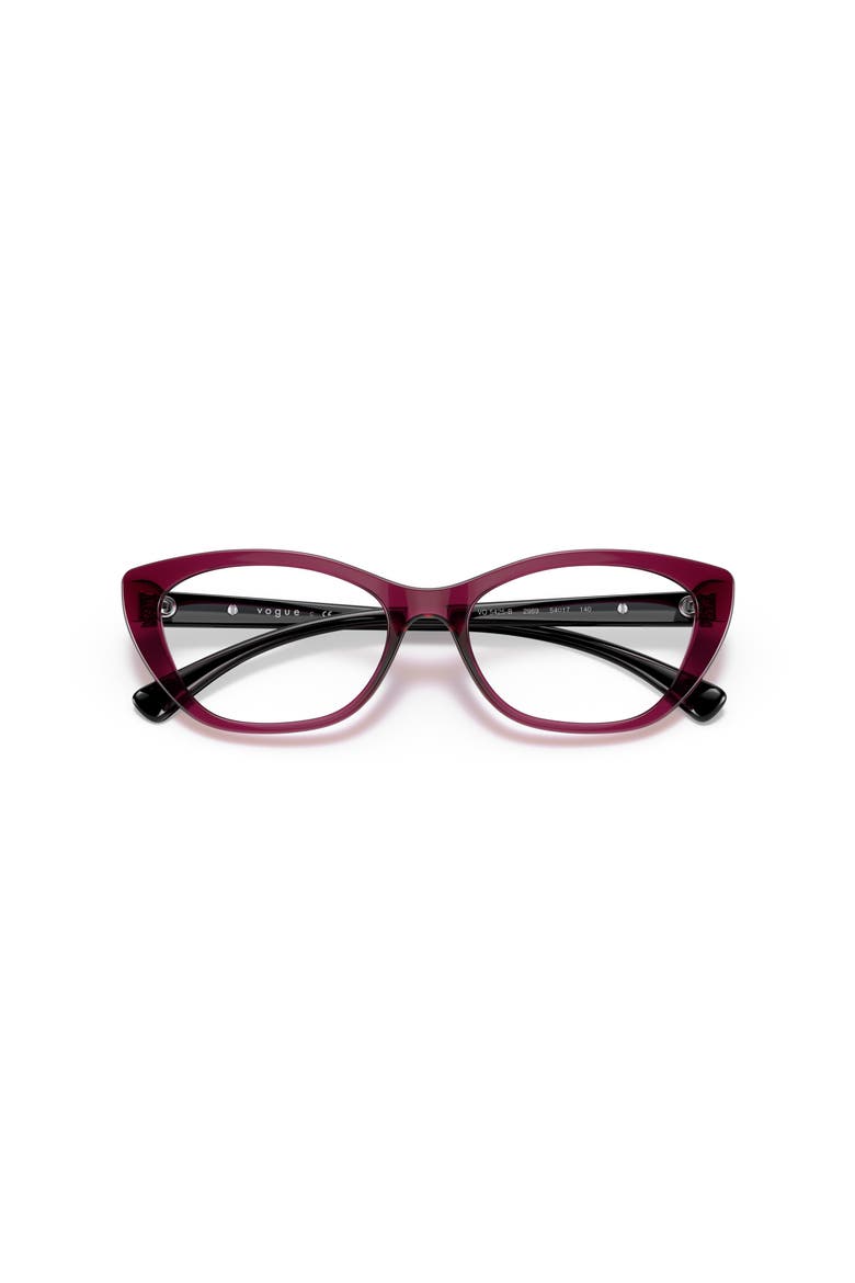 52mm Oval optical glasses, Alternate, color, Red