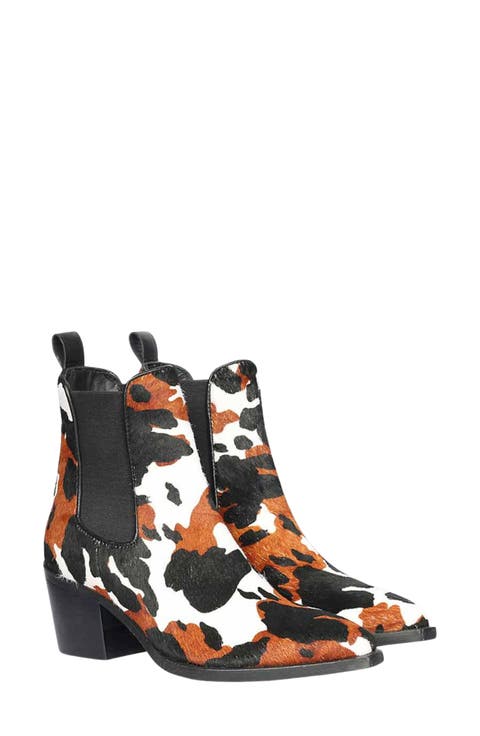 Sisi Genuine Calf Hair Chelsea Boot (Women)