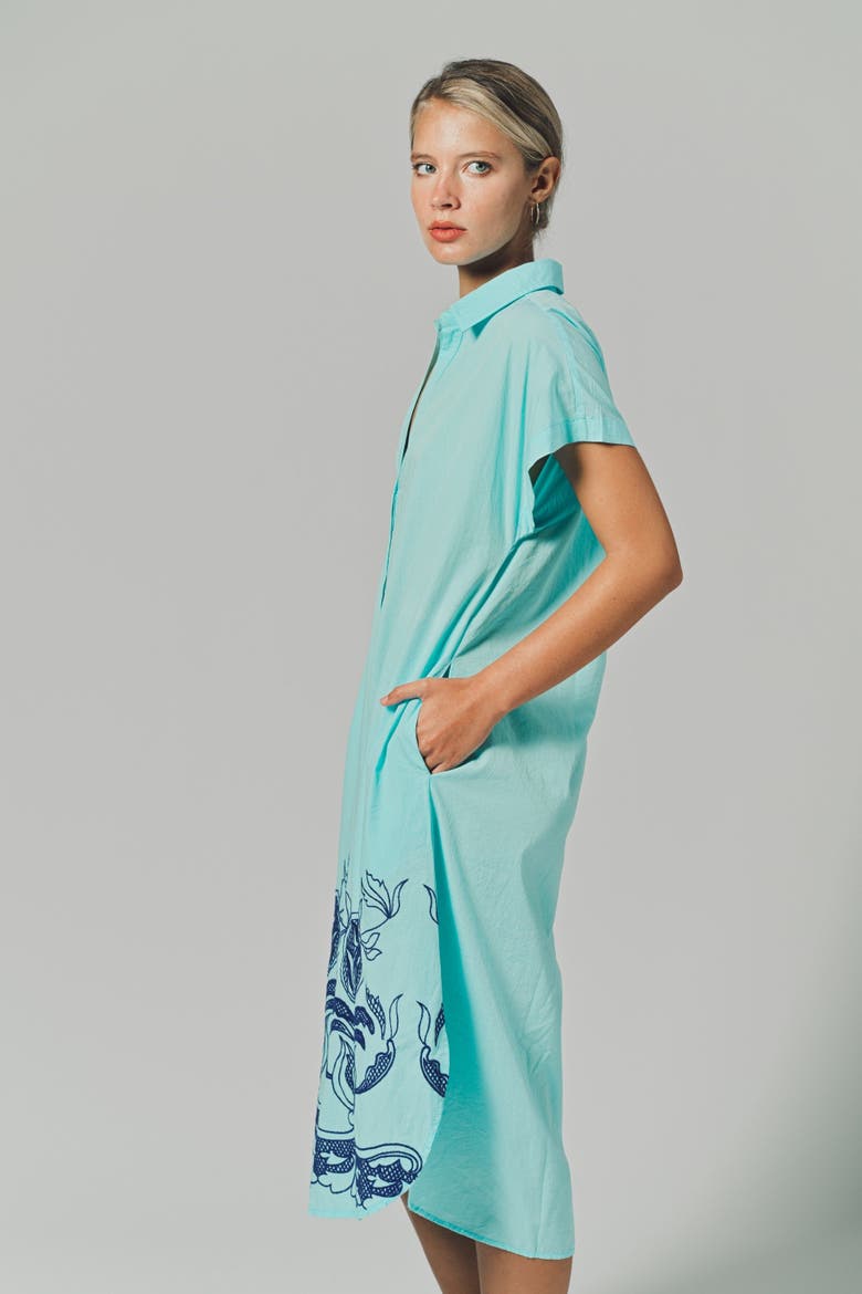 The Lea Dress, Alternate, color, Aqua