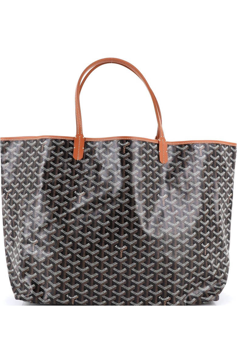 Pre-Owned Goyard Saint Louis Tote Coated Canvas GM, Alternate, color, Brown