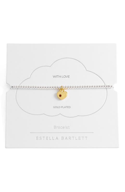 Heart Padlock Slide Bracelet