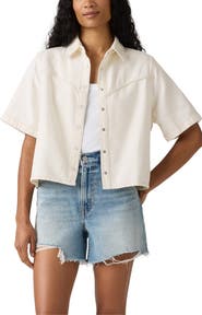 Levi's Logan Short Sleeve Denim Snap-Up Shirt