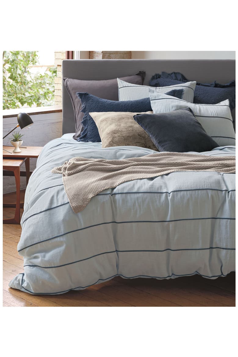 Stonewash Velvet Accent Pillow, Alternate, color, GREY CHIME