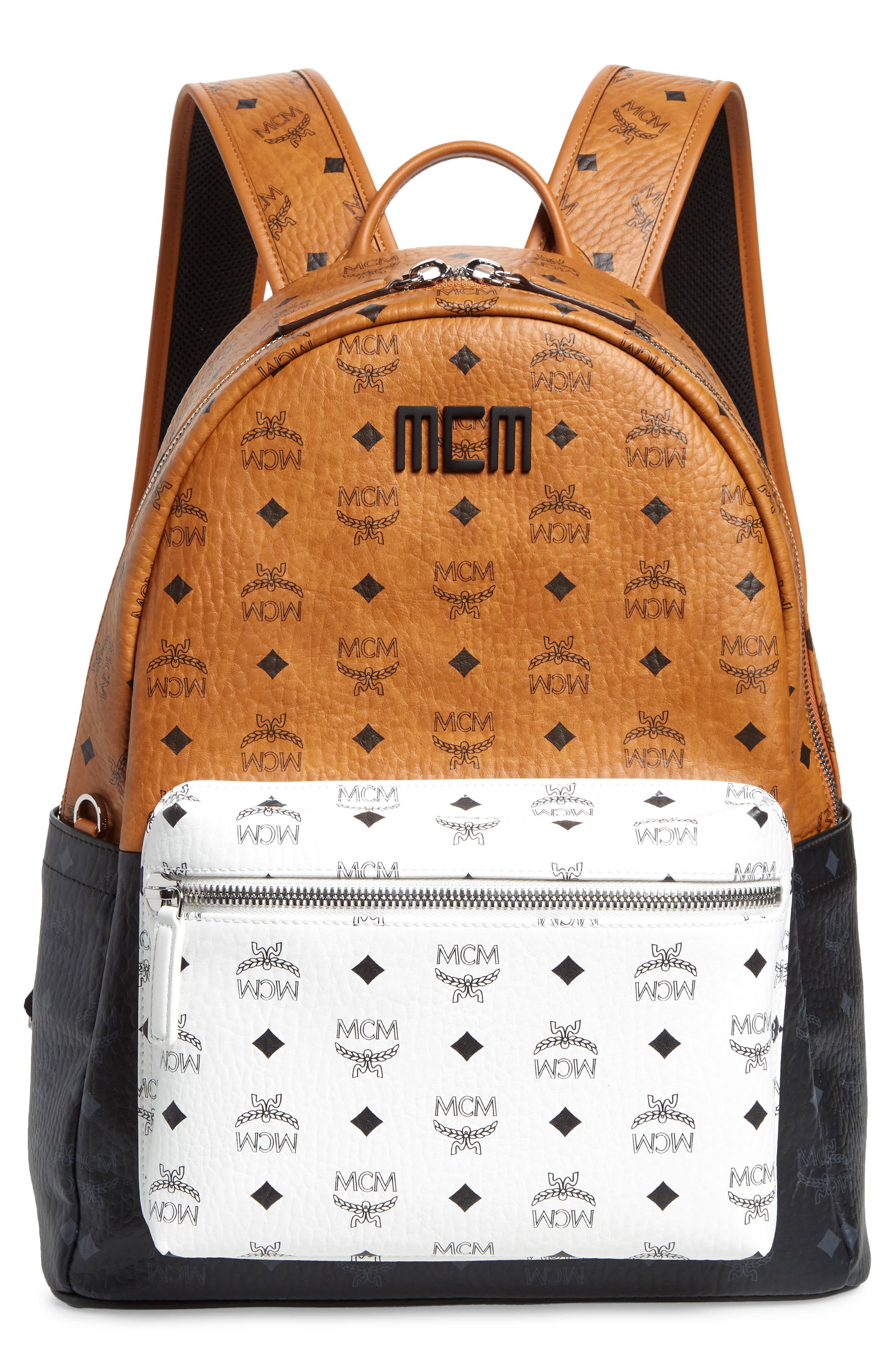 MCM Stark 40 Visetos Mix Backpack, Main, color, 